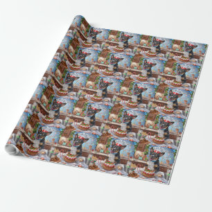 Australian Cattle Holiday Baking Festive Christmas Wrapping Paper