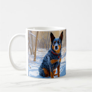 Australian Cattle Let It Snow Christmas Coffee Mug