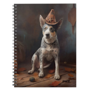 Australian Cattle Pumpkins Halloween Scary Notebook