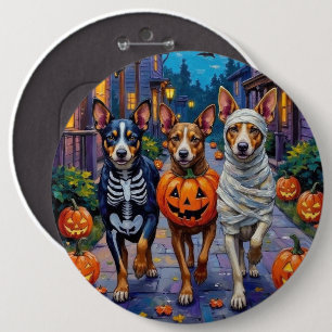 Australian Cattle Trick-or-Treating in Halloween 6 Cm Round Badge