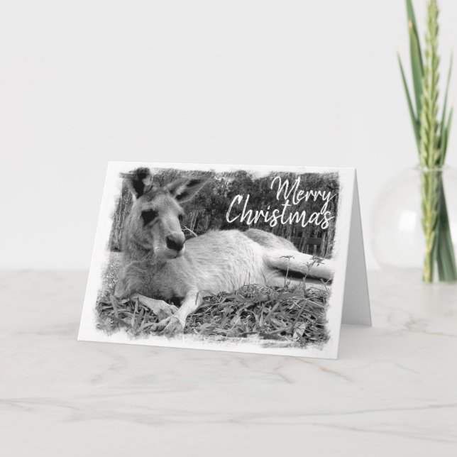Australian Christmas Cards - Kangaroo (Front)