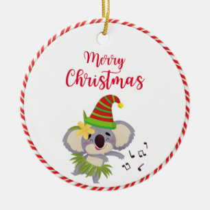 Australian Christmas Cute Dancing Koala Ornament