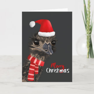 Australian Christmas Emu Card
