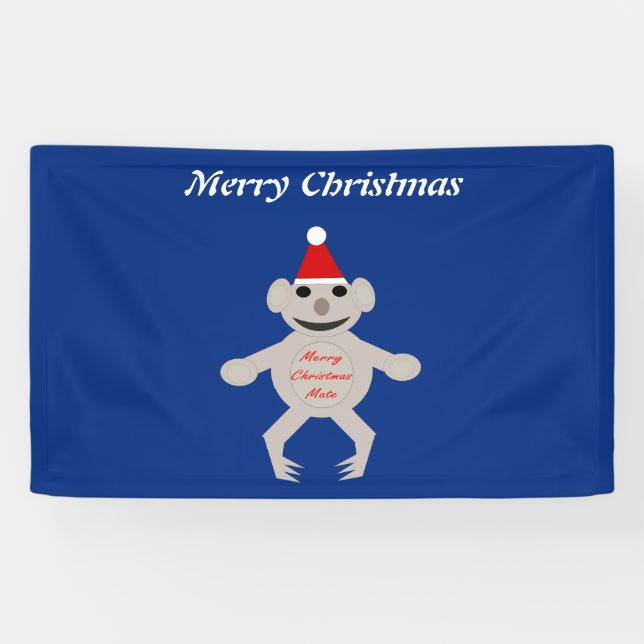 Australian Christmas Koala Bear Custom Banner (Horizontal)
