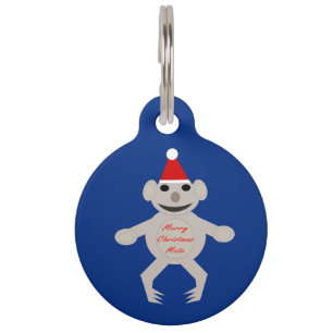 Australian Christmas Koala Bear Custom Dog Tag