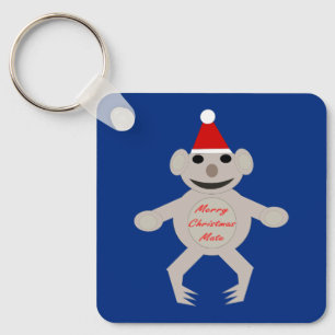 Australian Christmas Koala Bear Custom Key Ring