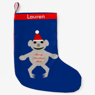 Australian Christmas Koala Bear Custom Stocking