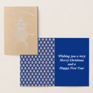 Australian Christmas Koala Bear Foil Card