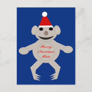 Australian Christmas Koala Bear Postcard