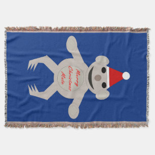 Australian Christmas Koala Bear Throw Blanket