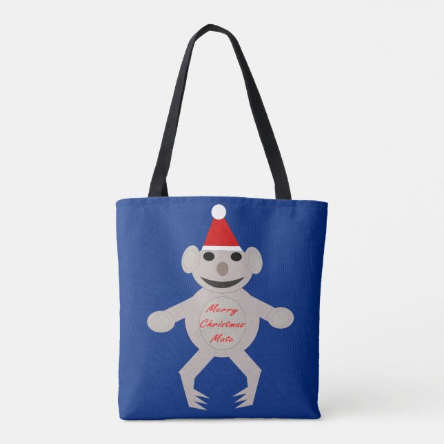 Australian Christmas Koala Bear Tote Bag (Back)