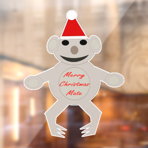 Australian Christmas Koala Bear Window Cling