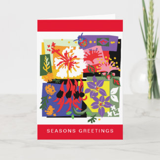 Australian Christmas - Native WILDFLOWERS -  card