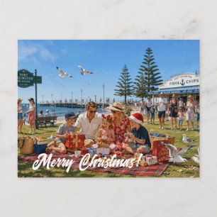 Australian Christmas Port Arlington Melbourne Holiday Postcard