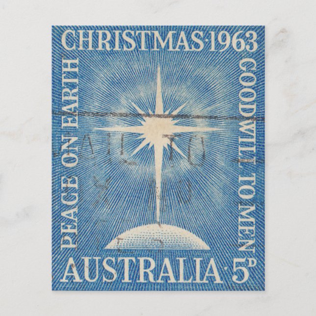 Australian  christmas postage stamp (Front)