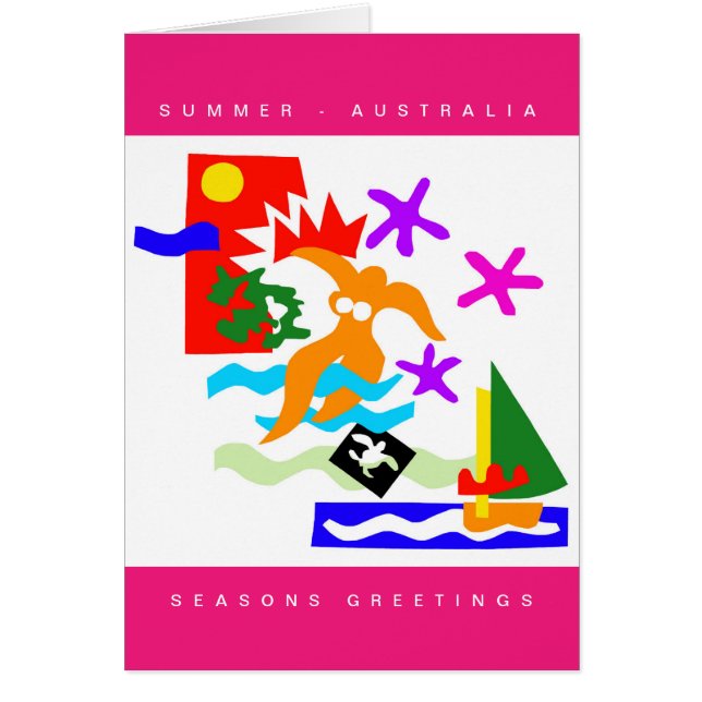 Australian Christmas -SUMMER- Australia  - card (Front)