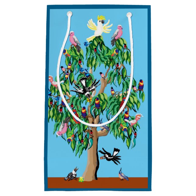 Australian Christmas tree Small Gift Bag (Front)