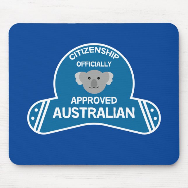 Australian Citizenship | Aussie Citizen Two-Tone C Mouse Mat (Front)