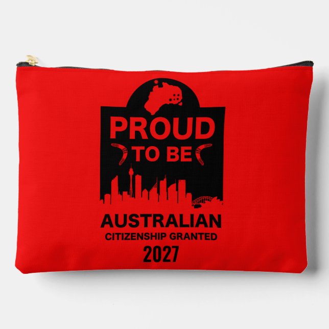 Australian Citizenship Gift Accessory Pouch (Front)