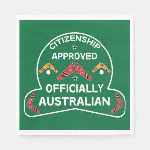 Australian Citizenship Gift Aussie Citizenship Napkin