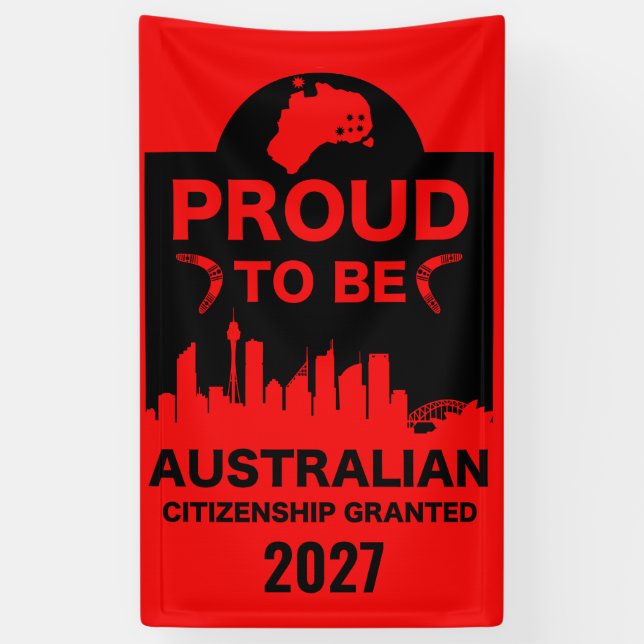 Australian Citizenship Gift Banner (Vertical)