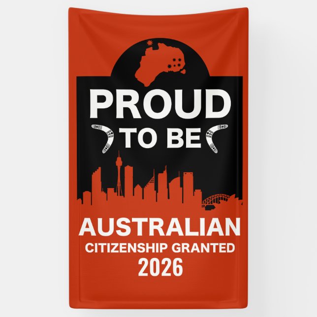 Australian Citizenship Gift Banner (Vertical)