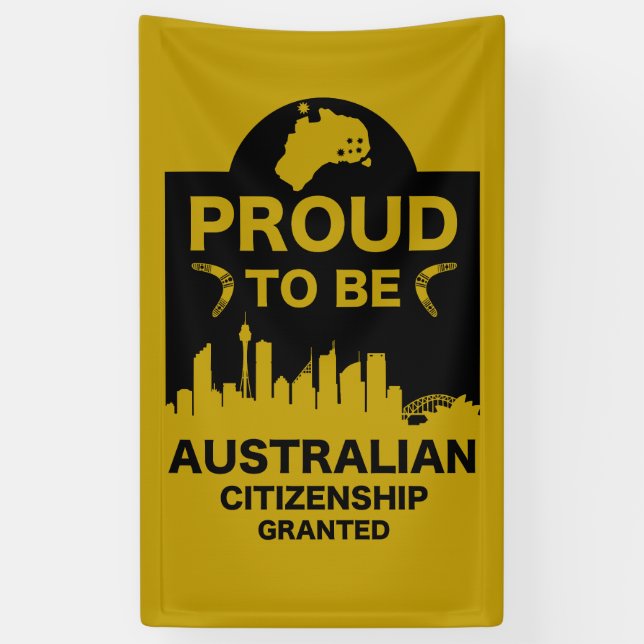 Australian Citizenship Gift Banner (Vertical)