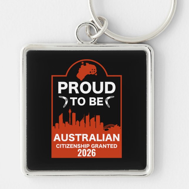 Australian Citizenship Gift Key Ring (Front)