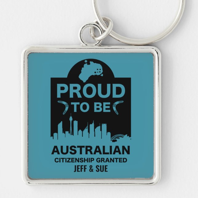 Australian Citizenship Gift Key Ring (Front)