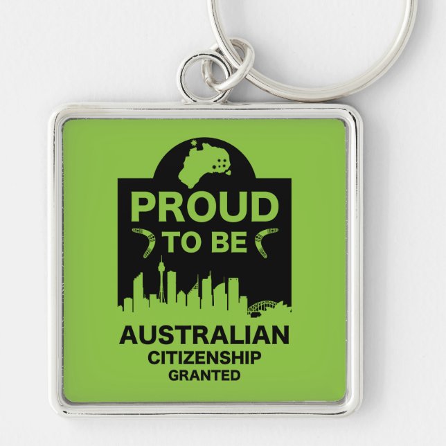 Australian Citizenship Gift Key Ring (Front)