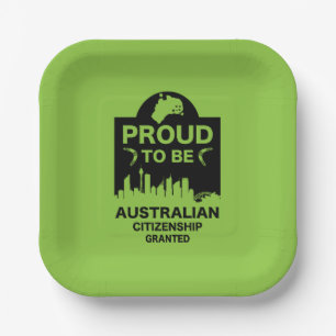 Australian Citizenship Gift Paper Plate