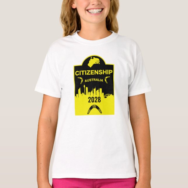 Australian Citizenship Gift T-Shirt (Front)