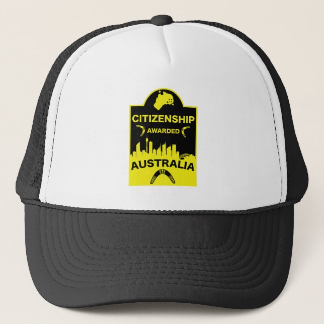 Australian Citizenship Gift Trucker Hat (Front)