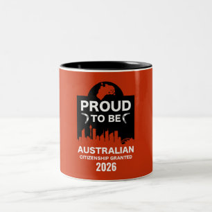Australian Citizenship Gift Two-Tone Coffee Mug