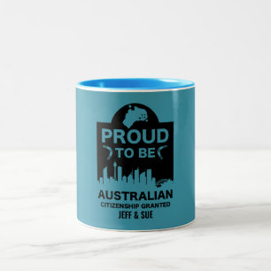 Australian Citizenship Gift Two-Tone Coffee Mug