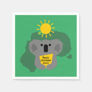 Australian Citizenship Party Congratulations Gift  Napkin
