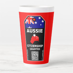 Australian Citizenship Party Congratulations Latte Mug