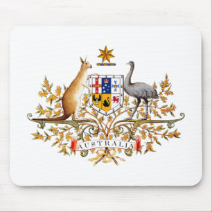Australian coat of arms designed items mouse mat