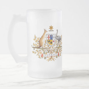 Australian Coat of Arms Frosted Mug