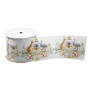 Australian Coat of Arms Satin Ribbon