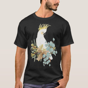 Australian Cockatoo and Wildflowers T-Shirt