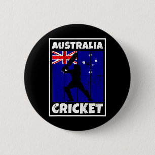 Australian Cricket Fan Flag Of Australia Cricket 6 Cm Round Badge
