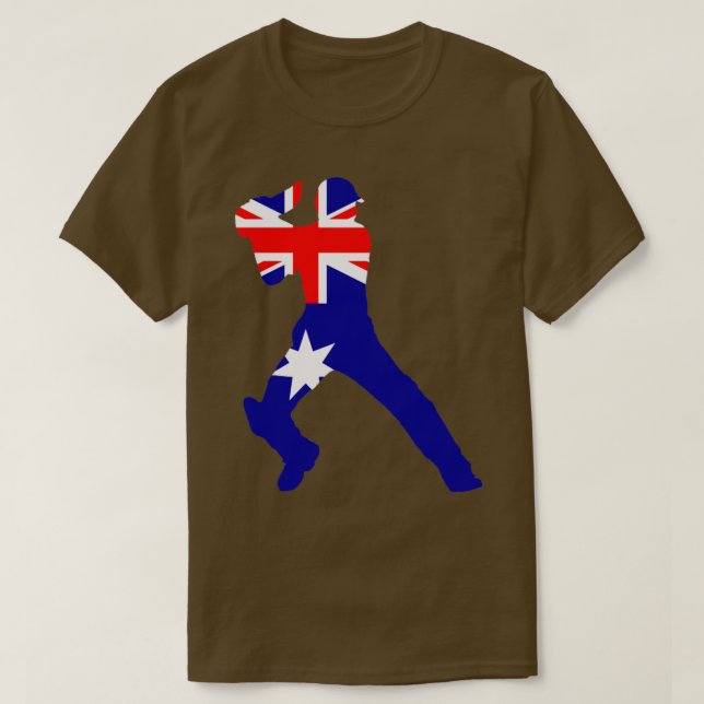 Australian Cricket  T-Shirt (Design Front)