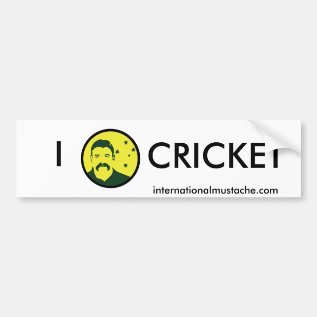 Australian Cricketer Bumper Sticker (Front)