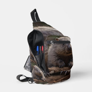 Australian Cuddly Baby Wombat, Sling Bag
