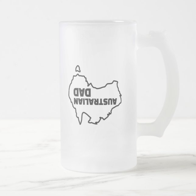 Australian Dad - Funny Beer Mug for an Aussie Dad (Right)