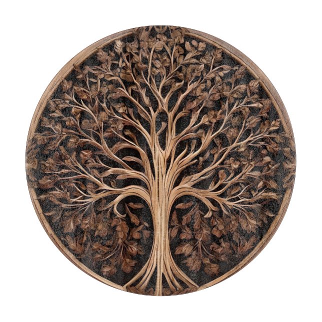 Australian Delights: Waratah Tree Wood Print, Cutting Board (Front)