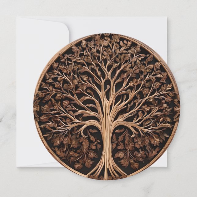 Australian Delights: Waratah Tree Wood Print, Save The Date (Front)