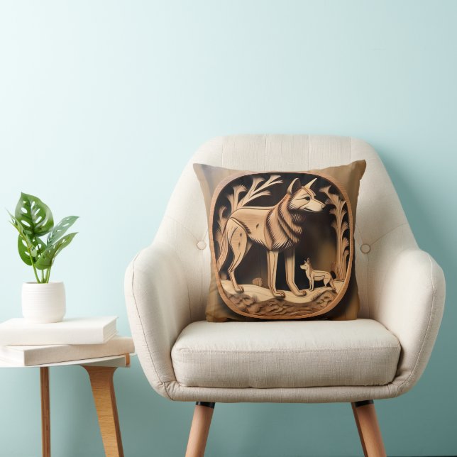 "Australian Dingo: A Nature's Print" Cushion (Chair)