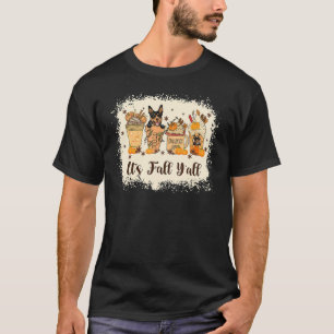 Australian Dog on Pumpkin Spice Latte Fall Autumn  T-Shirt